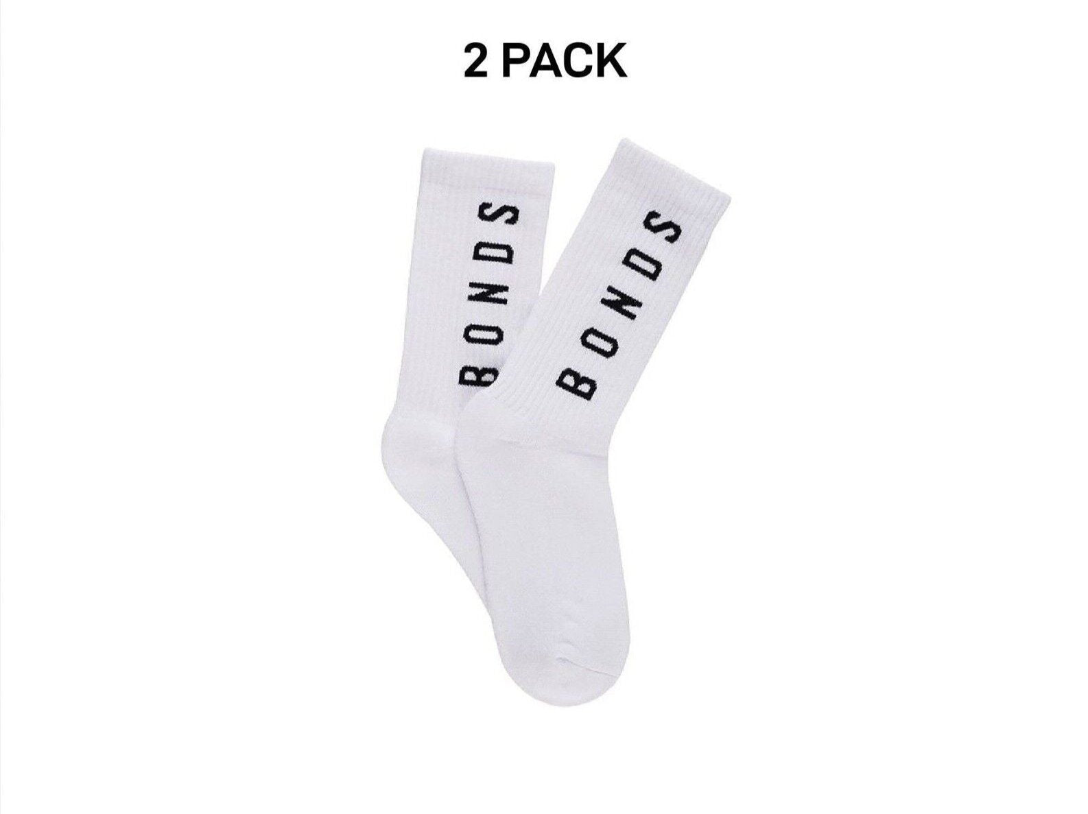Bonds Womens Originals Crew Socks Cushioned Foot Soft Cotton 2 Pack LYEQ2N