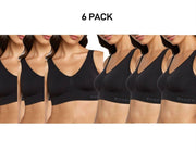 Bonds Womens Comfy Crop Regular Super Soft Flexible Wirefree Bra 6 Pack WVLHY