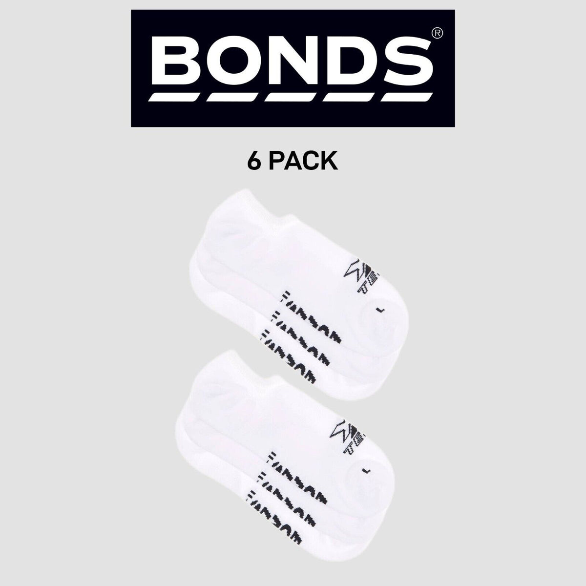 Bonds Mens X-Temp No Show Innovative Technology Evaporates Sweat 6 Pack SXX43N
