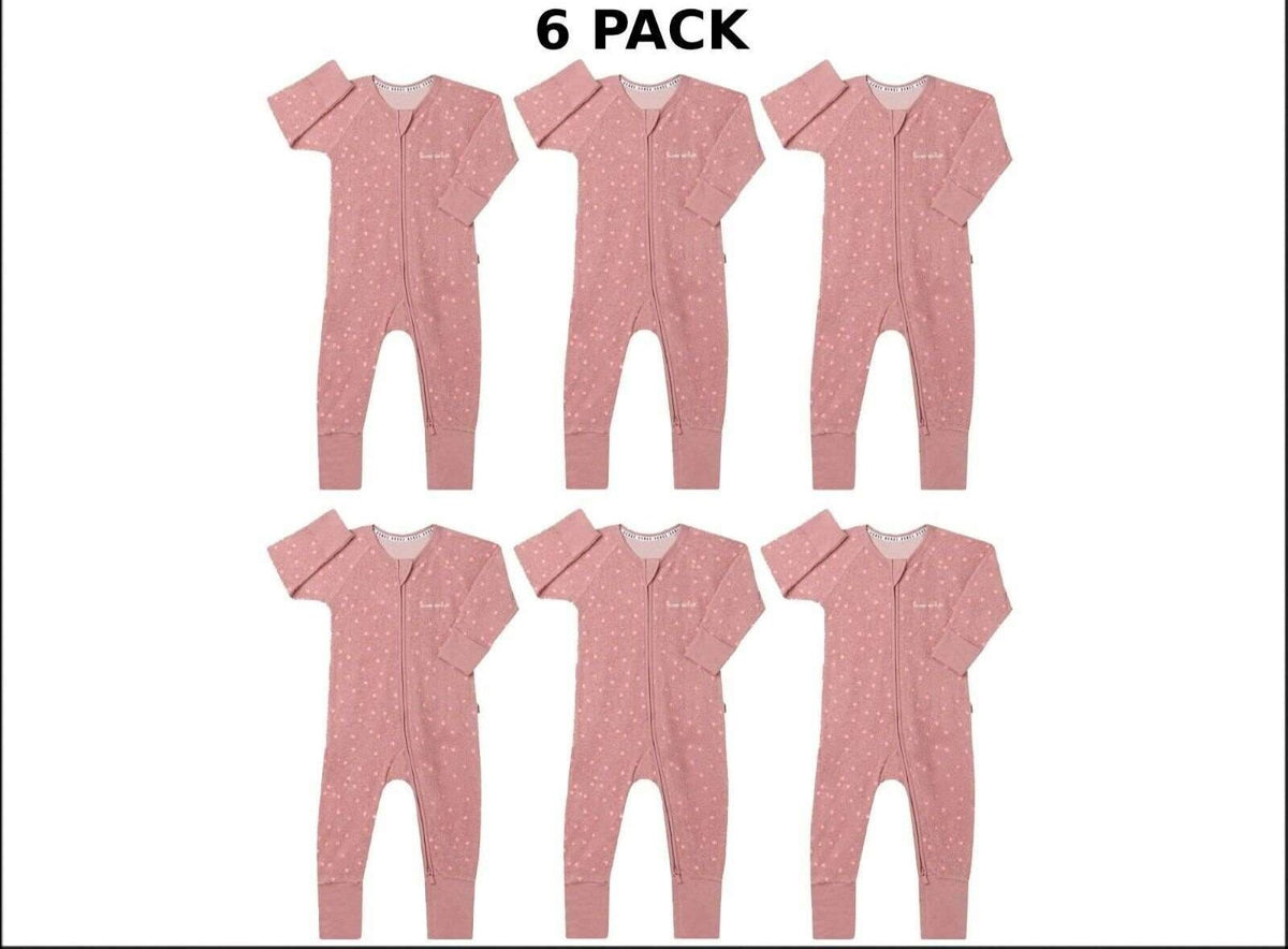 Bonds Baby Poodlette Zip Wondersuit Cotton Safe Protective Zip 6 Pack BZJSA R2T