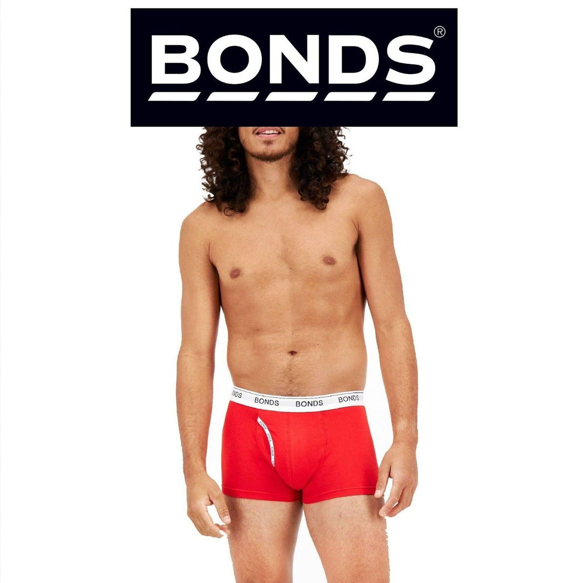 Bonds Mens Guyfront Trunk Underwear Seamless Soft Elastic Waistband MZVJ