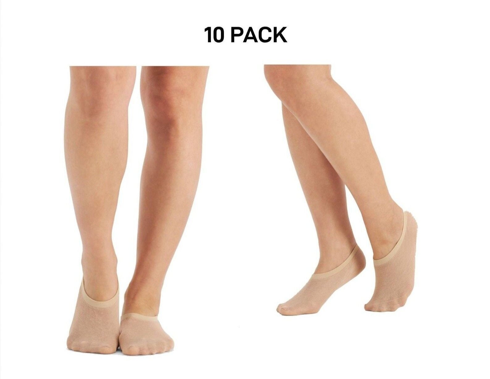 Bonds Womens Sheer Relief Cushioned Footlet Wicks Moisture 10 Pack L64711