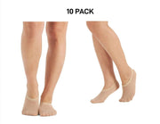 Bonds Womens Sheer Relief Cushioned Footlet Wicks Moisture 10 Pack L64711