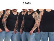 Bonds Mens Chesty Cotton Singlets Underwear Singlet Ribbed Cotton 6 Pack M757P