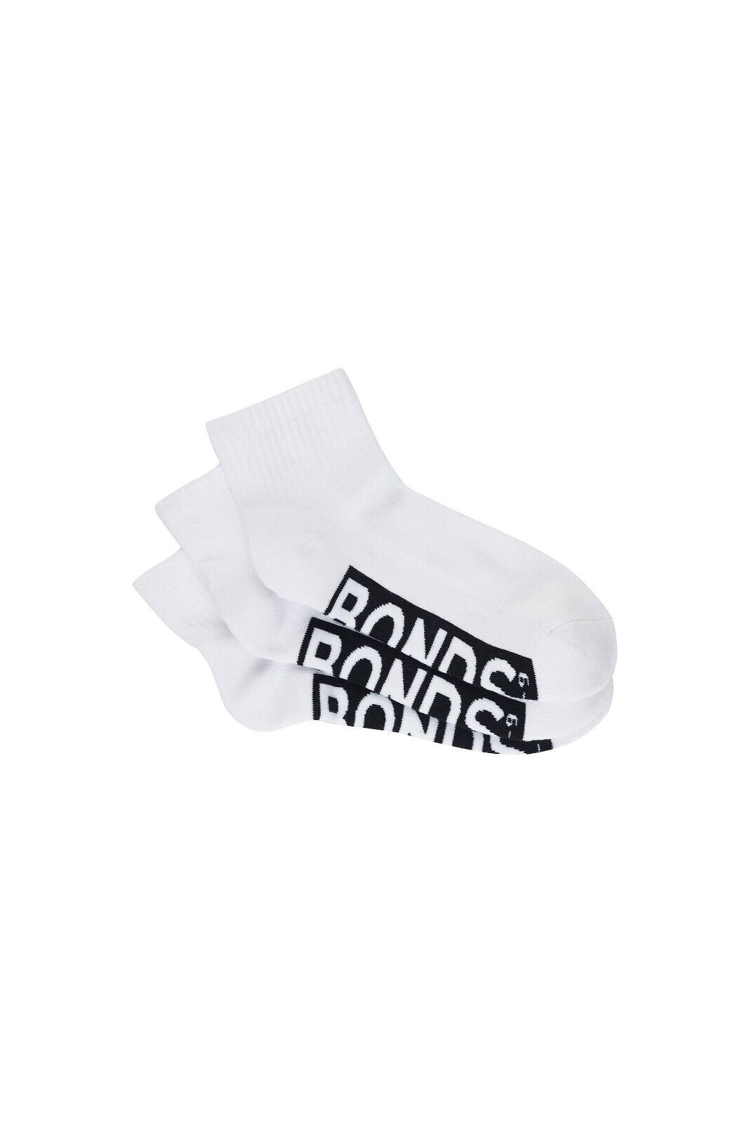 Bonds Mens Logo Cushioned Quarter Crew Socks Smooth Toe Seams 6 Pack SXN93N