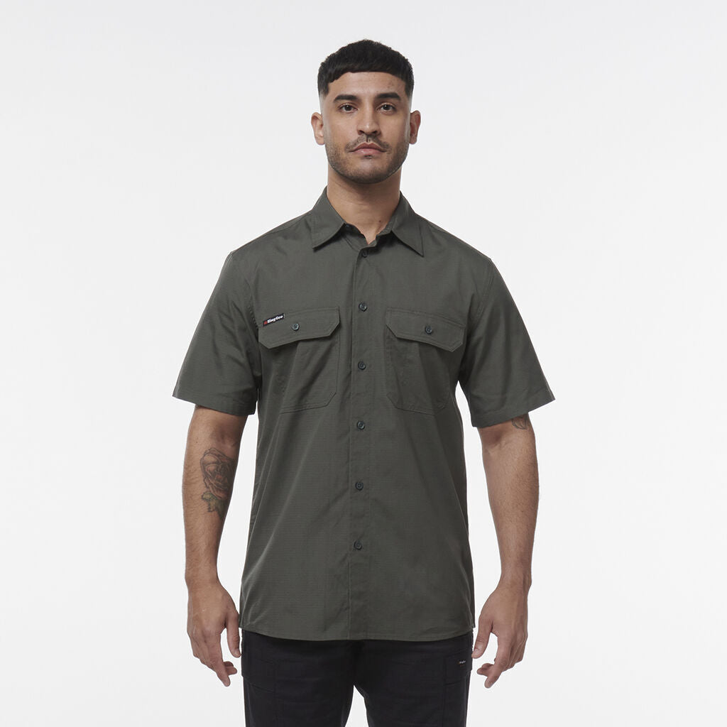 KINGGEE Mens Vented Workcool Breathable Pockets Lightweight Shirt K14030-Collins Clothing Co