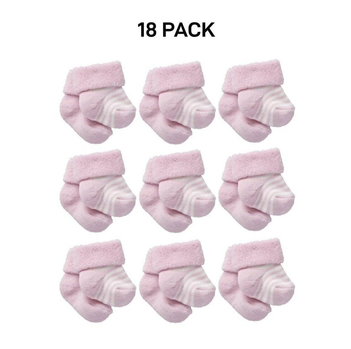 Bonds Baby Wondersock Super Soft Cotton and Durable Comfy 18 Pack R6289T