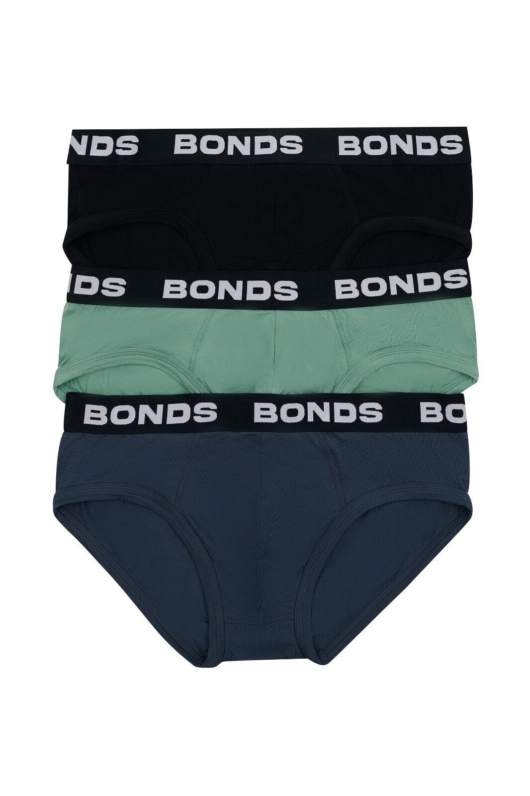 Bonds Mens Total Package Brief Moisture Wicks & Anti Chafe Panel 3 Pack MWF73A