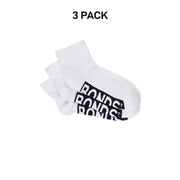 Bonds Mens Logo Cushioned Quarter Crew Socks Smooth Toe Seams 3 Pack SXN93N