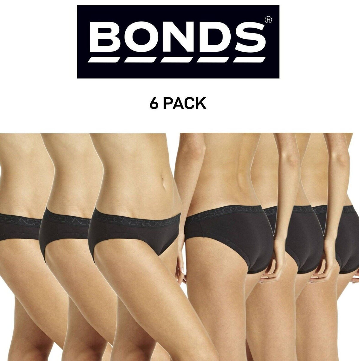 Bonds Womens Cottontails Bikini Comfortable and Flattering Brief 6 Pack WZ5X