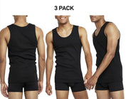 Bonds Mens Organic Chesty Cotton Rib Modern Classic Singlet Shape 3 Pack MX3R