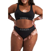 Bonds Womens Retro Rib Hi Leg Bikini Comfortable Smooth Waitband WU8GA