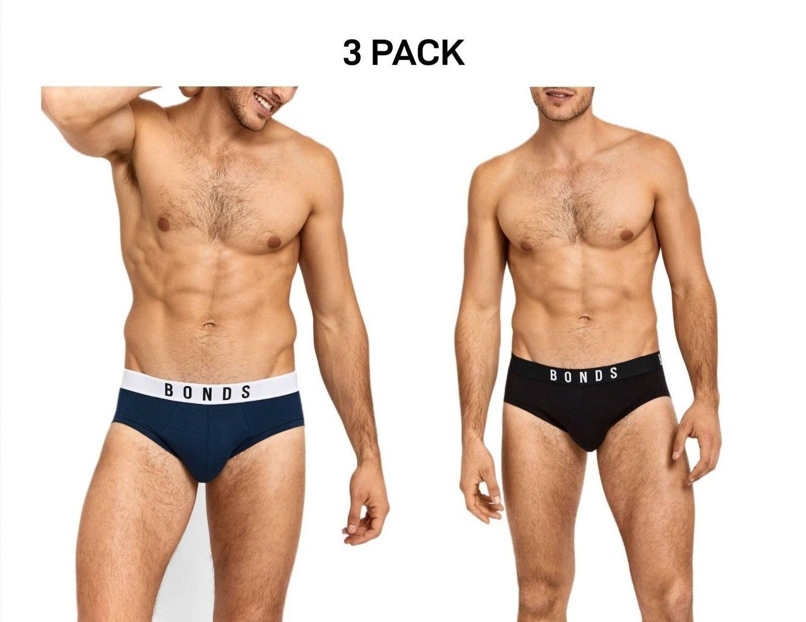 Bonds Mens Originals Brief Super Soft Cotton Comfortable Fit Undies 3 Pack MXUJA