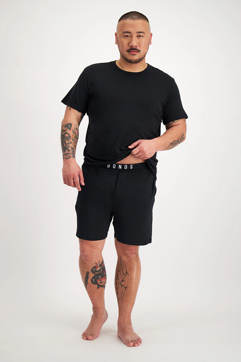 Bonds Mens Sleep Viscose Bamboo Short Comfy Soft Elastic Waistband 6 Pack MW9M