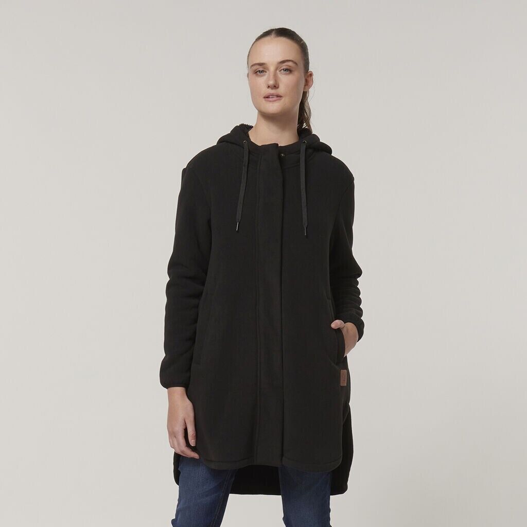 Clearance! Hard Yakka Womens Longline Hooded Elasticated Thermal Zoodie Y08605-Collins Clothing Co