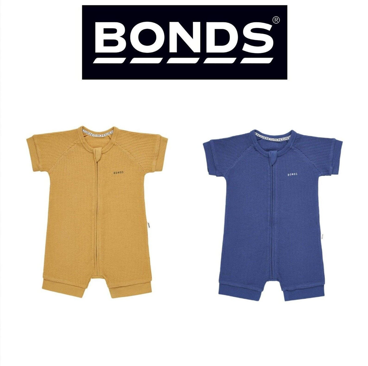 Bonds Baby Waffle Romper Soft Recycled Cotton Stretchy Fabric BWRNA