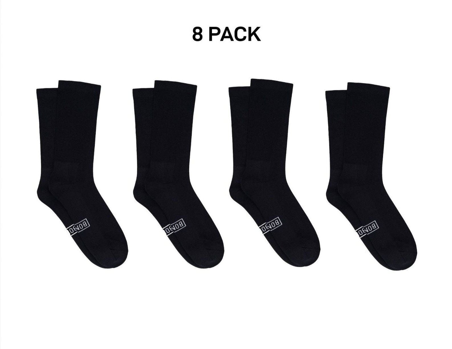 Bonds Mens Originals Crew Socks Stretchy Rib Ankle Arch Support 8 Pack SXNR2N