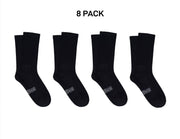 Bonds Mens Originals Crew Socks Stretchy Rib Ankle Arch Support 8 Pack SXNR2N