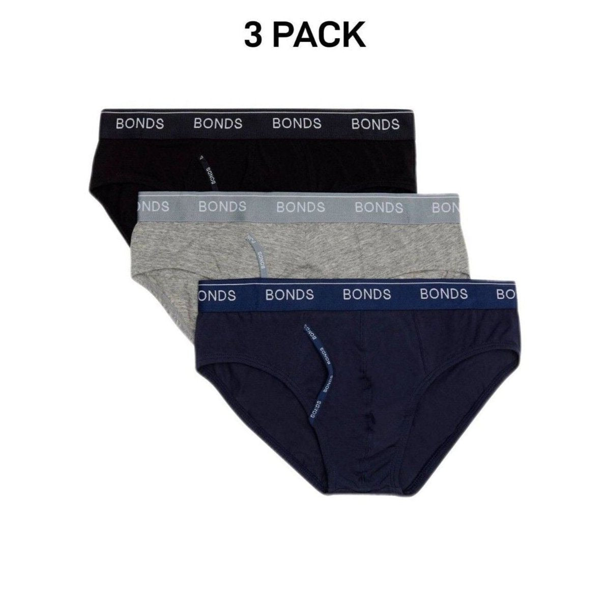 Bonds Mens Guyfront Brief Super Soft and Stretchable Cotton 3 Pack MZ953A