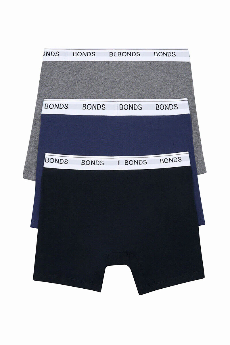 Bonds Mens Guyfront Mid Trunk Signature Fly Opening Seamfree Side 6 Pack MWXB3A