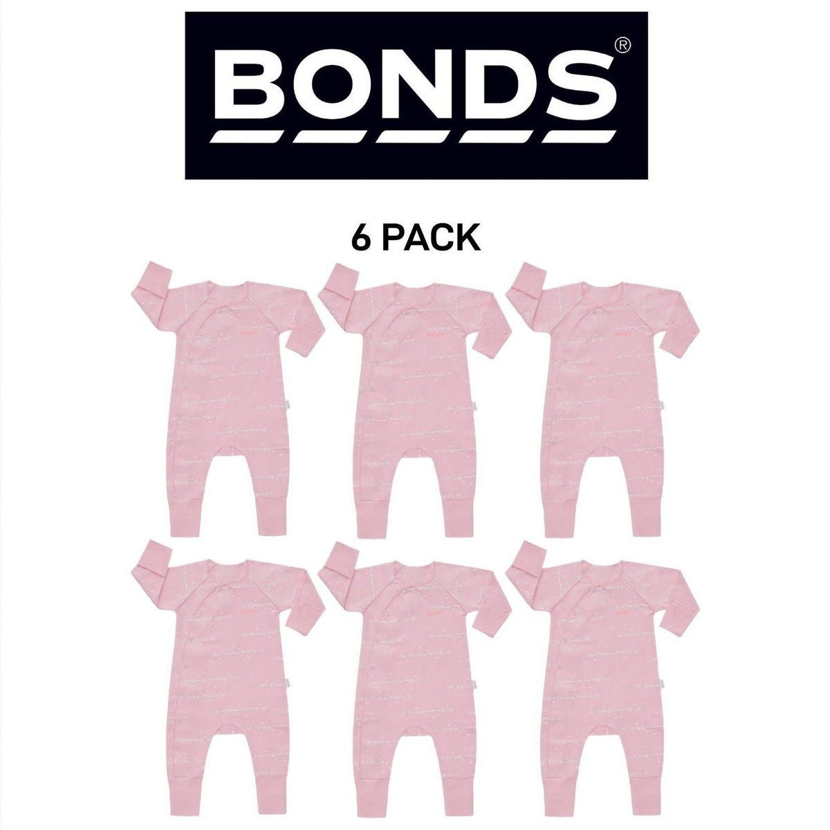 Bonds Baby Newbies Coverall Super Soft Cozysuit & Stretchable Fabic 6 Pack BXQBA