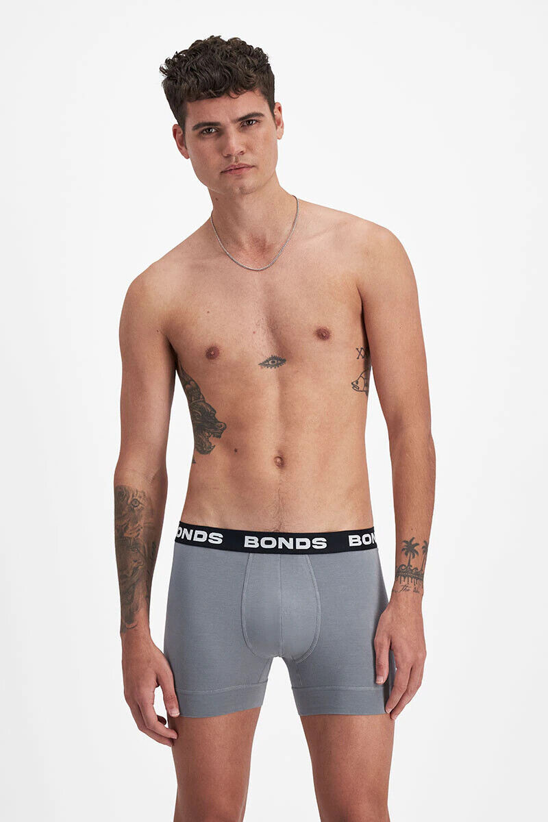 Bonds Mens Total Package Trunk Soft and Breathable Viscose Bamboo 6 Pack MWK83A