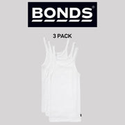 Bonds Girls Teena Singlet Super Soft Cotton Comfortable Top 3 Pack UYG43A