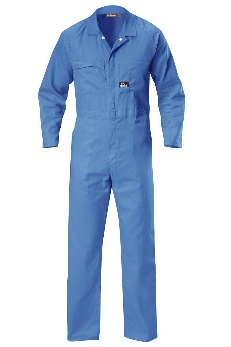 Mens Hard Yakka Coverall Cotton Drill Lightweight Overall Phone Pocket Y00030