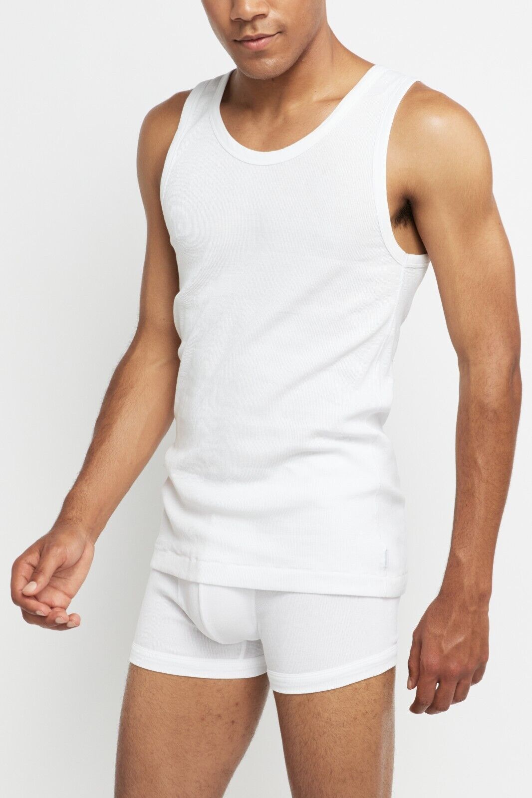 Bonds Mens Organic Chesty Cotton Rib Modern Classic Singlet Shape MX3R
