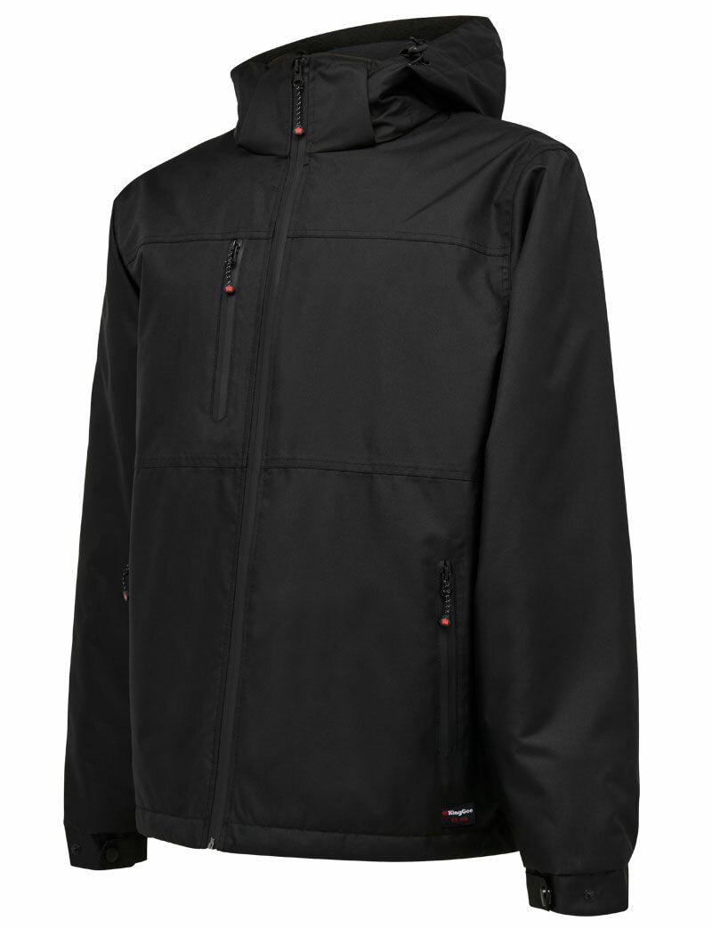 KingGee 2 Pack Insulated Jacket Weather Winter Waterproof Hood Fleece K05025
