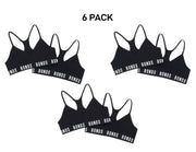 Bonds Girls Super Stretchies Racer Crop Double Layered Front 6 Pack UXNK2A