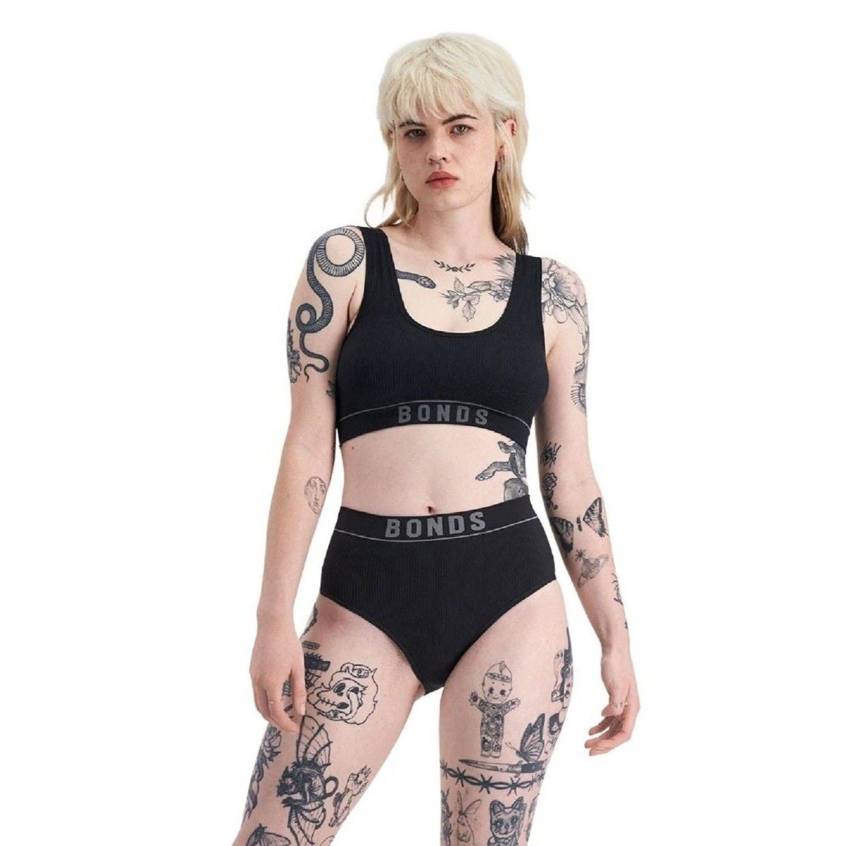 Bonds Womens Retro Rib Seamless Hi Hi Bikini High Waist & Super High Leg WU8FT