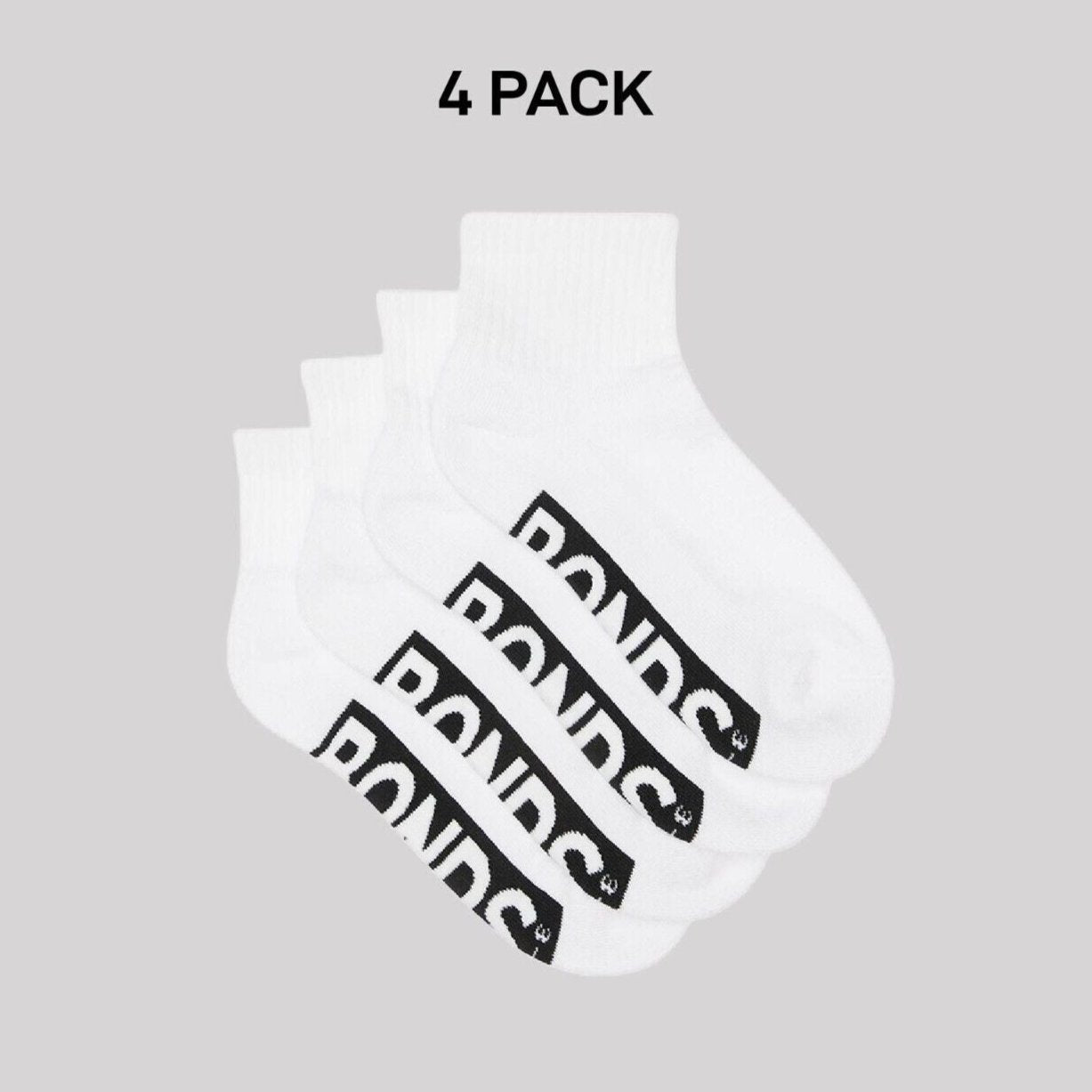 Bonds Kids Logo Cushioned Quarter Crew Sock Thickness & Comfiness 4 Pack RXTW4W