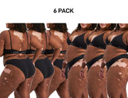 Bonds Womens Original Bikini Plain Breathable Stretchy Waist 6 Pack WVGMA