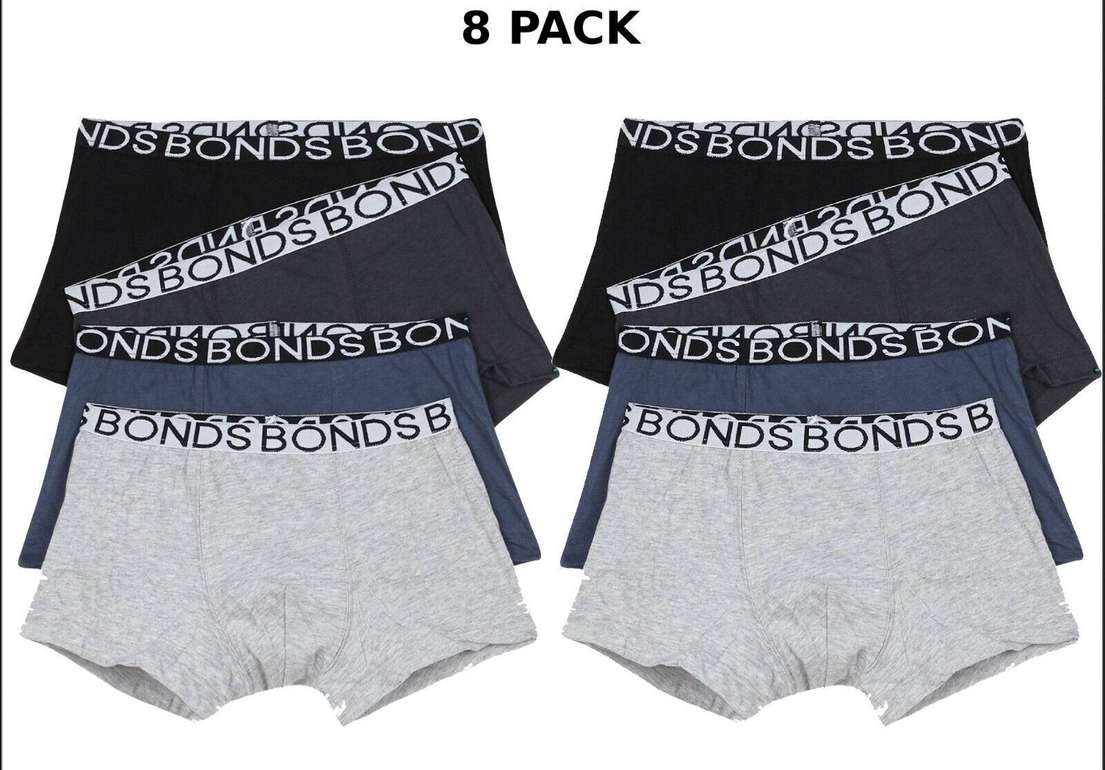 Bonds Boys Trunk Supportive Pouch with Comfy Coverage  8 Pack UWCD4A KGY