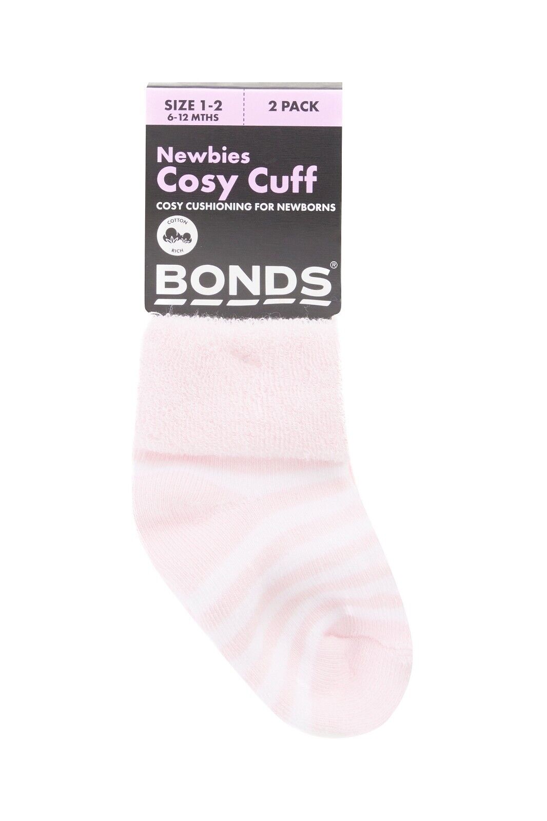 Bonds Baby Wondersock Super Soft Cotton and Durable Comfy 12 Pack R6289T