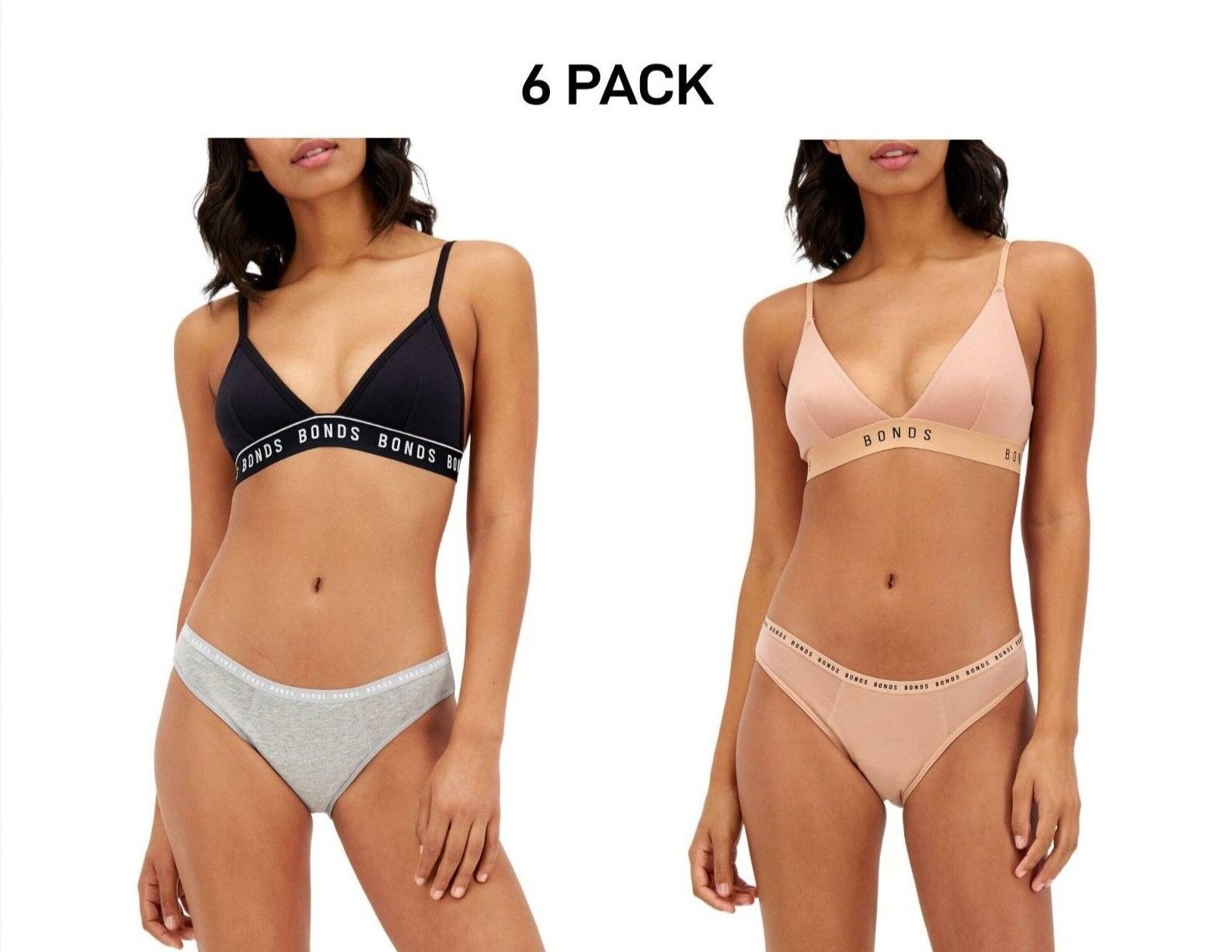 Bonds Womens Bloody Comfy Period Bikini Moderate Leak Proof Undies 6 Pack WTQT