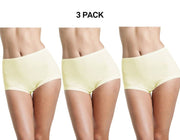 Bonds Womens Basic Cottontails Full Brief Silky Soft High Waist 3 Pack WW1M13