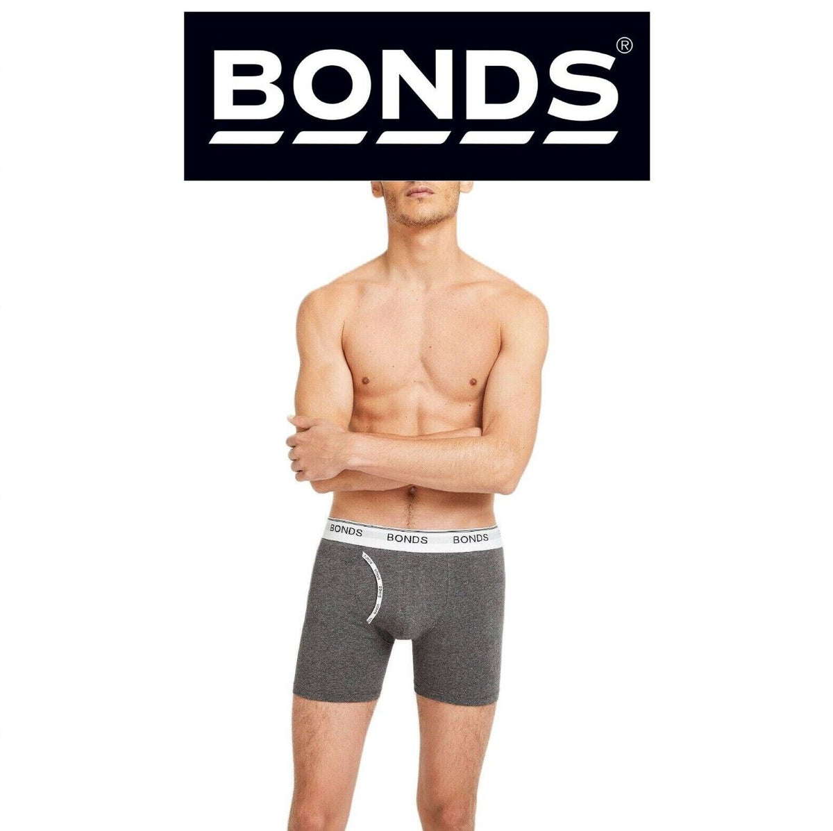 Bonds Mens Guyfront Mid Trunk Moisture Wicking to Keep Cool and Dry MY7WA