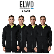 Elwood 4 Pack  Workwear Light Jacket Sun Protection Stretch Safety Comfy EWD403