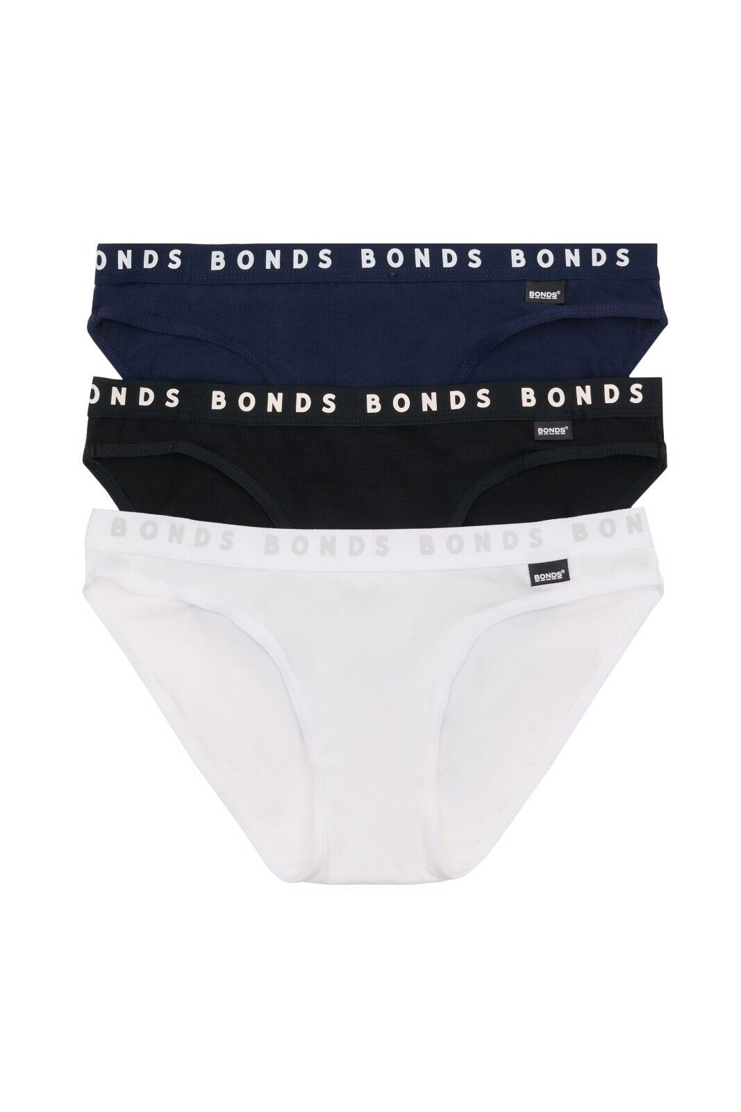 Bonds Girls Hipster Bikini Plain Comfortable Cotton Fabric 3 Pack UWPR3A