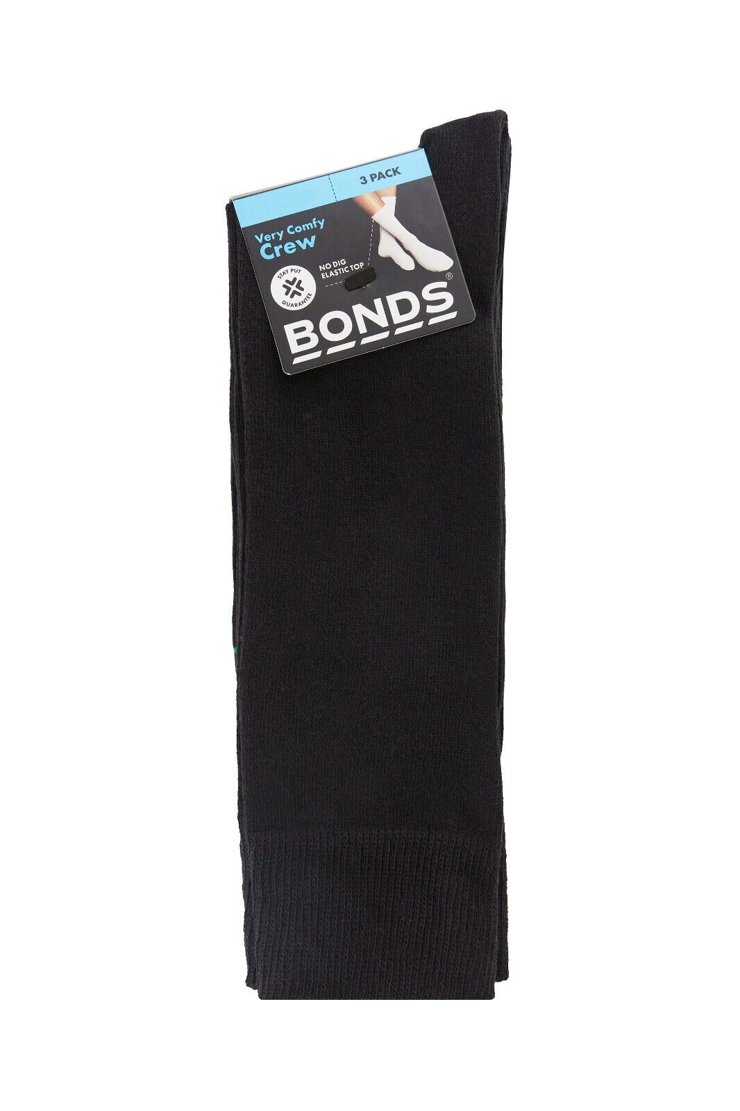 Bonds Mens Oxford Crew Socks Soft Cotton Comfy High Ribbed Ankle 6 Pack S8471N