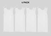 Bonds Boys New Chesty Vest Cotton Singlet Super Soft Ribbed Cotton 4 Pack UYNF1B
