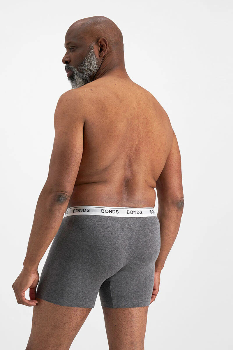 Bonds Mens Guyfront Mid Trunk Signature Fly Opening Seamfree Side 12 Pack MWXB3A