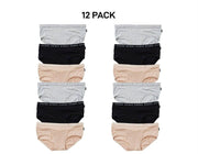 Bonds Womens Hipster Boyleg Soft Cotton Flattering Low Leg Line 12 Pack WUFMA