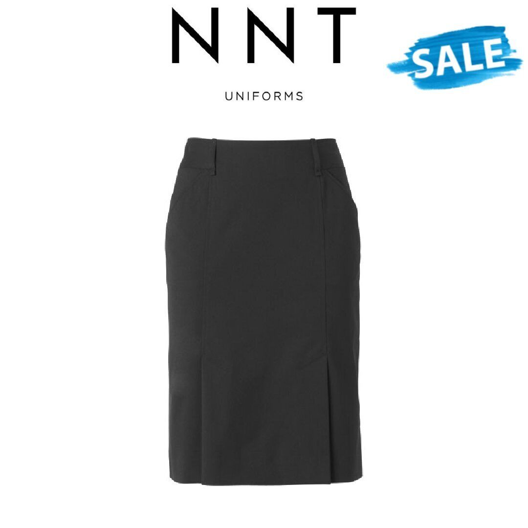 SALE NNT Womens P/V Stretch Pleat Formal Skirt Contour Waistband Business CAT26A