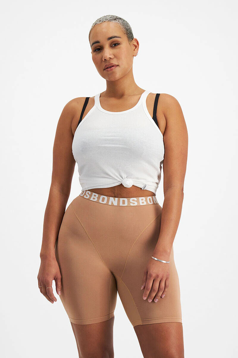 Bonds Womens Chafe Off Short Ultimate Thigh Saver Chafe Off Panel 6 Pack WR4P