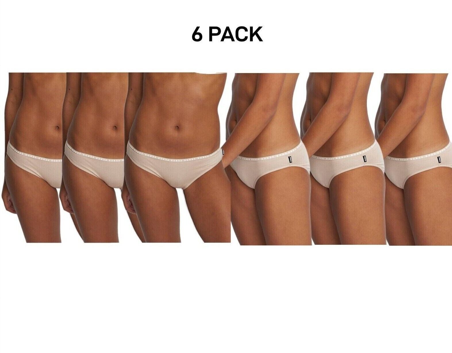 Bonds Womens Hipster Bikini Soft Cotton Low Rise Stretchy Waist 6 Pack WUFNA