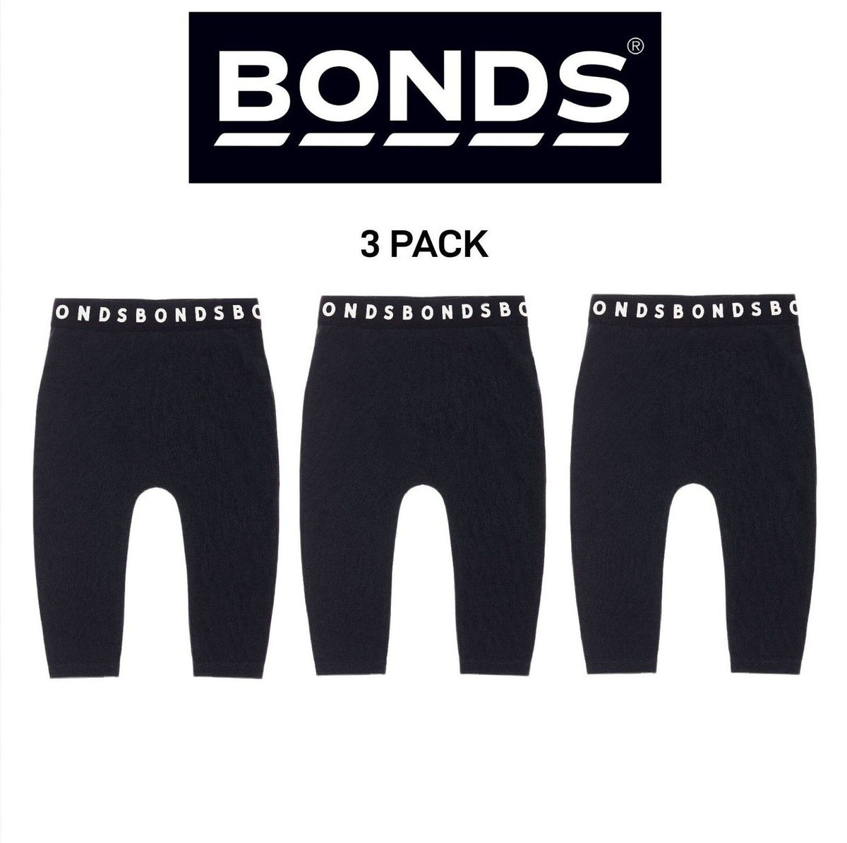 Bonds Baby Stretchies Legging Super Soft & Stretchable Comfortable 3 Pack BXF8A