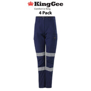 KingGee Womens 4 Packs Workcool Pro Bio Motion Comfort Breathable Pant K43003